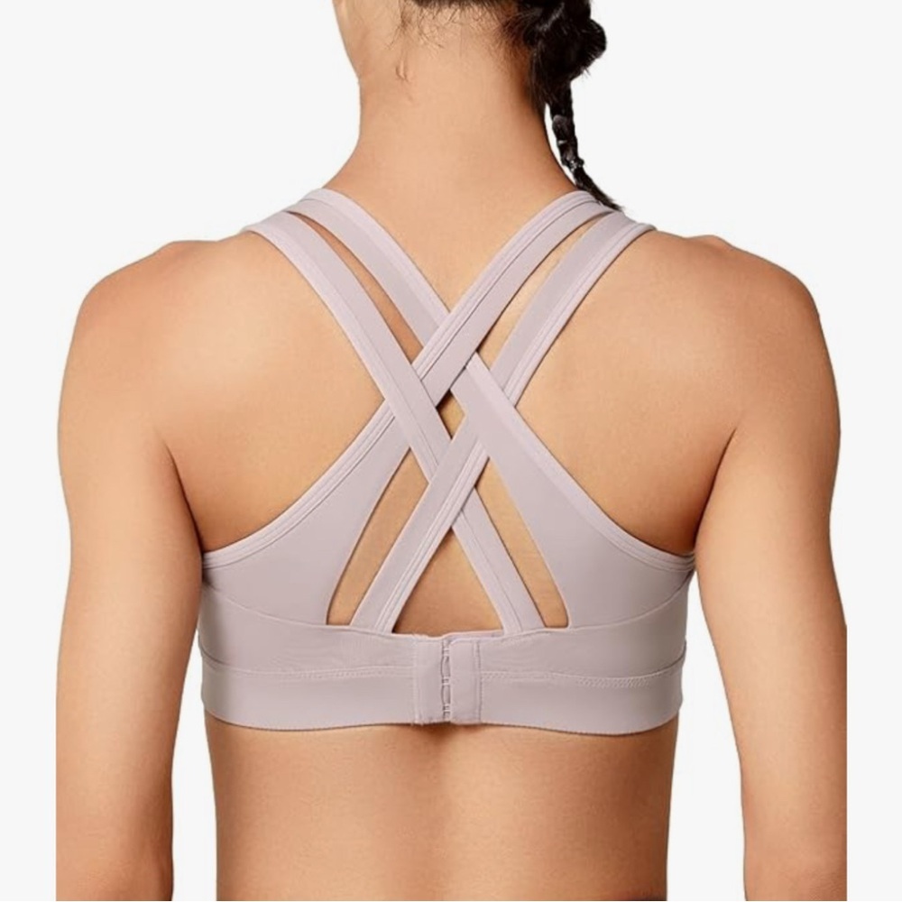 Yvette Sports‎ Bra High Impact Adjustable Criss Cross Back, size by measurement